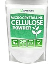 Polvere di cellulosa microcristallina di XPRS - polvere di fibra di cellulosa inodore - il supplemento di cellulosa in polvere puro al 100% è un fibra insolubile per il Miscelatore di pillole e la pasta di cellulosa (1.10 Pounds)