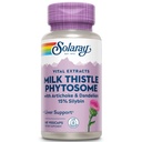 SOLARAY Milchdistel Phytosome mit Artichoke, Dandelion und Ginger - Milchdistelextrakt liefert 15% Silybin - Leberergänzung - 60-Tage Garantie, Lab Verified - 60 Servietten, 60 VegCaps