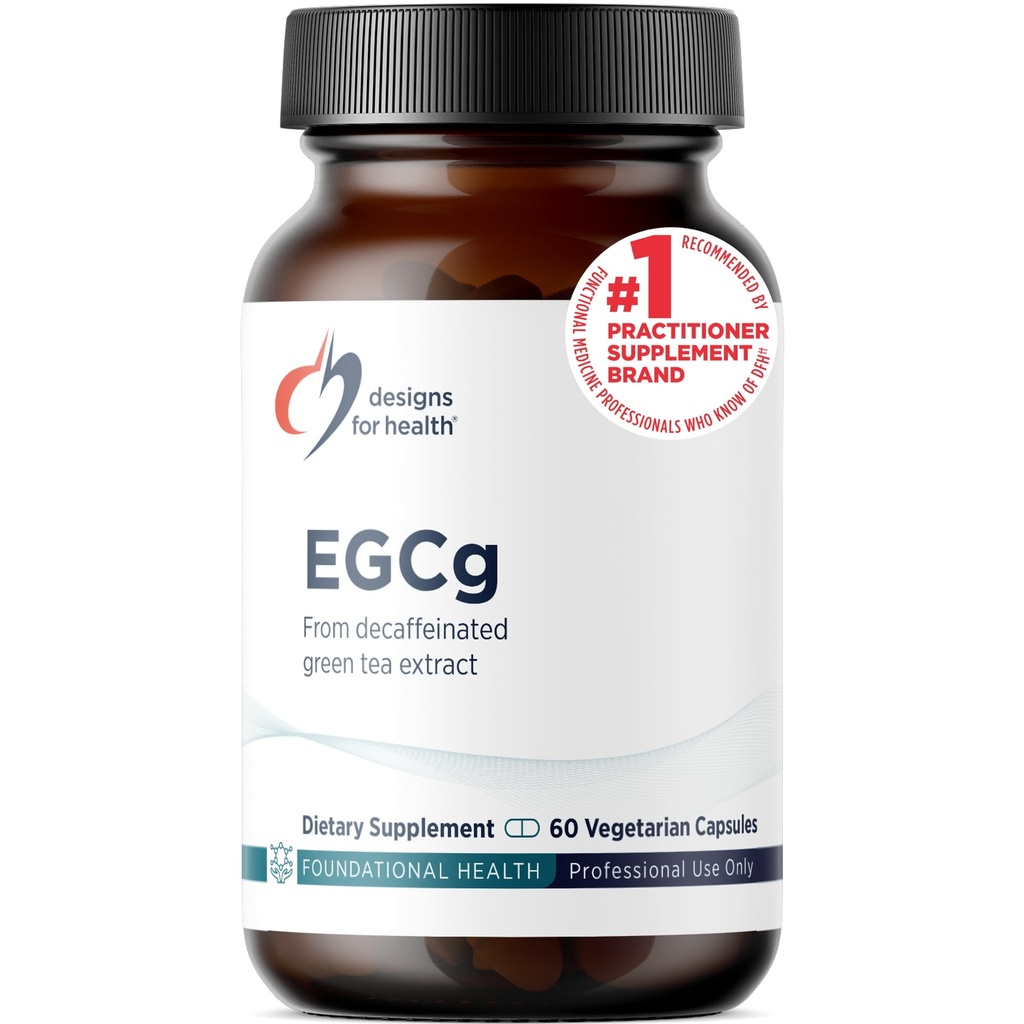 Progetti per la salute EGCg - Estratto di tè verde decaffeinato (225mg) + Supplemento antiossidante di polifenoli - Pillole di tè verde non vegano (60 capsule)