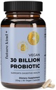 Future Kind Vegan Probiotics for Women and Men - 30 Billion CFUs Probiotics for Digestive Support (30 Adult Probiotic Capsules) No GMOs, Daily Probiotic Supplements from 42 Fruits & Vegetables