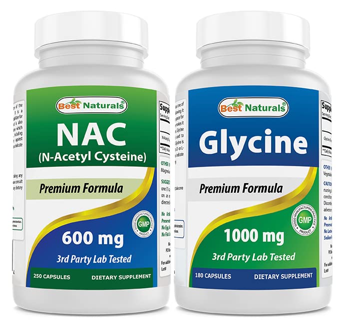 Best Naturals NAC 600 mg & Glycine Supplement 1000 Mg