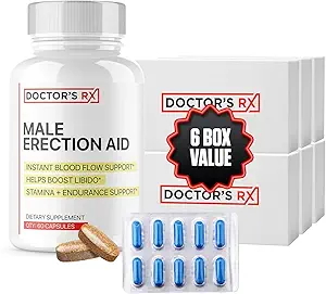 Arzt RX Pillen für Männer Fast Acting Pillen | Bewertet männliche EnIargement-Unterstützung | Extreme Blut-Flow zu stärken & Wachsen Stiffer Hard-On's | 19 Leistungsfähige Zutaten für Männer | Strong Dosierung - 60 Pillen