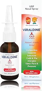 0.5% Povidone-Iodine Nasal Spray, Rapid Relief Formula, Hilft mit Daily Congestion, 100 Anwendungen, 30ml