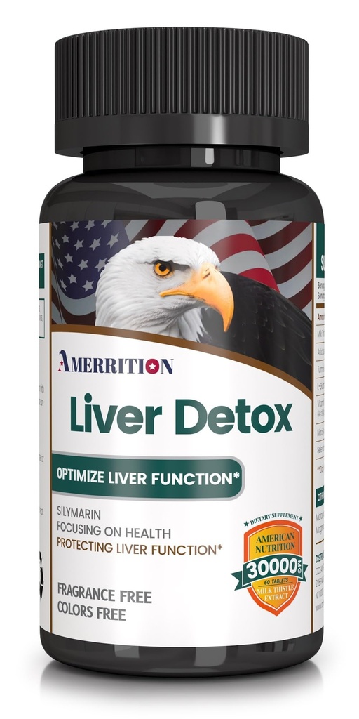 Leberunterstützungsergänzung mit Milchdistel Silymarin, Artichoke Extract, Turmeric - Optimale Leberfunktion und Verdauungsgesundheit – 60 Tabletten