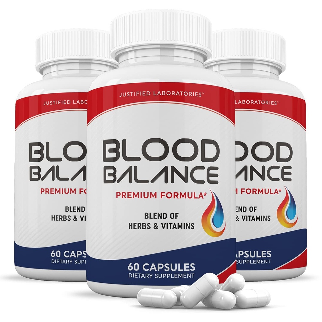 Laboratoires justifiés (3 packs d'équilibre sanguin Formule avancée 620MG Supplément pilules 180 Capsules