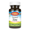 Carlson - Zinc chélaté, 30 mg - Absorption supérieure, support immunitaire et fonction enzymatique, antioxydant, 100 comprimés