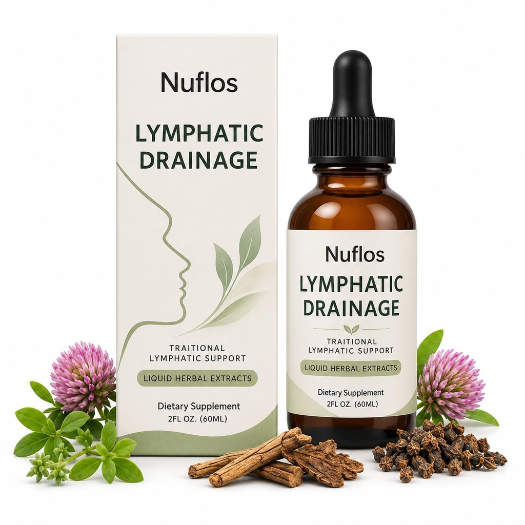 Louma Nuflos Lymphatic Drainage Drops, 2 Fl Oz | De-Puff & Fluid Balance, Premium 4-in-1 Herbal Blend, Traditional Wellness Formula, Alcohol-Free
