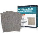 Ag Silver Calcium Alginate Wound Dressing Pads, 4'x4''s Patches, 10 Individual Pack, Vestiti in argento morbido per la cura dei tessuti, Vestiti estremamente assorbenti, Cuscinetti non Stick Gauze per i tessuti