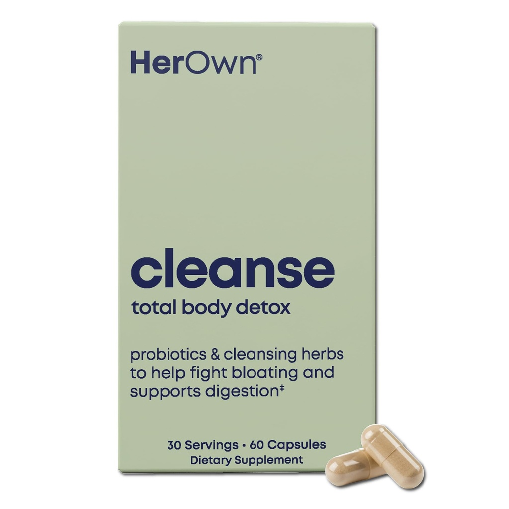 ihr eigener Cleanse, Gentle Detox, unterstützt gesundes Gut, Ocean Algae Cleanse, Prebiotic/Probiotic Blend, Reinigungs Kräutermischung, Gluten und Soy Free, Vegan, 60 Kapseln, 30 Servierungen, Mehrfarbig