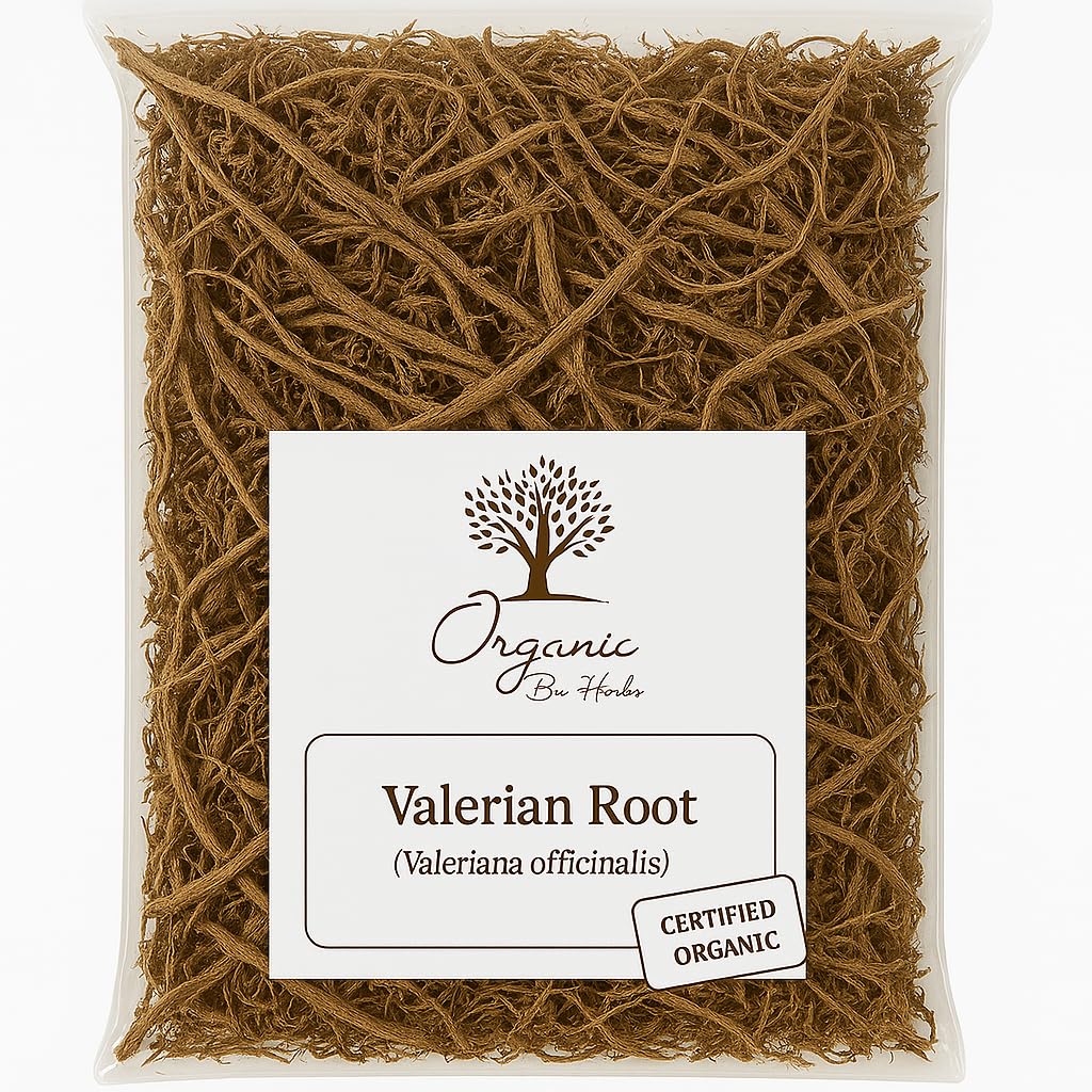 Racine de valériane séchée biologique 2 oz – Valeriana Officinalis – Supplément naturel à base de plantes – Non-OGM, végétalien, casher, sans remplissage, sans caféine