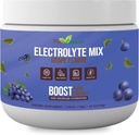 Polvere di elettrolito - Refreshing Workout Recovery Electrolytes, Sugar Free, Gluten Free & Vegan, Pure Keto & Paleo Hydration Beverage, Immune Boosting Vitamins (198 Grammi, Uva)