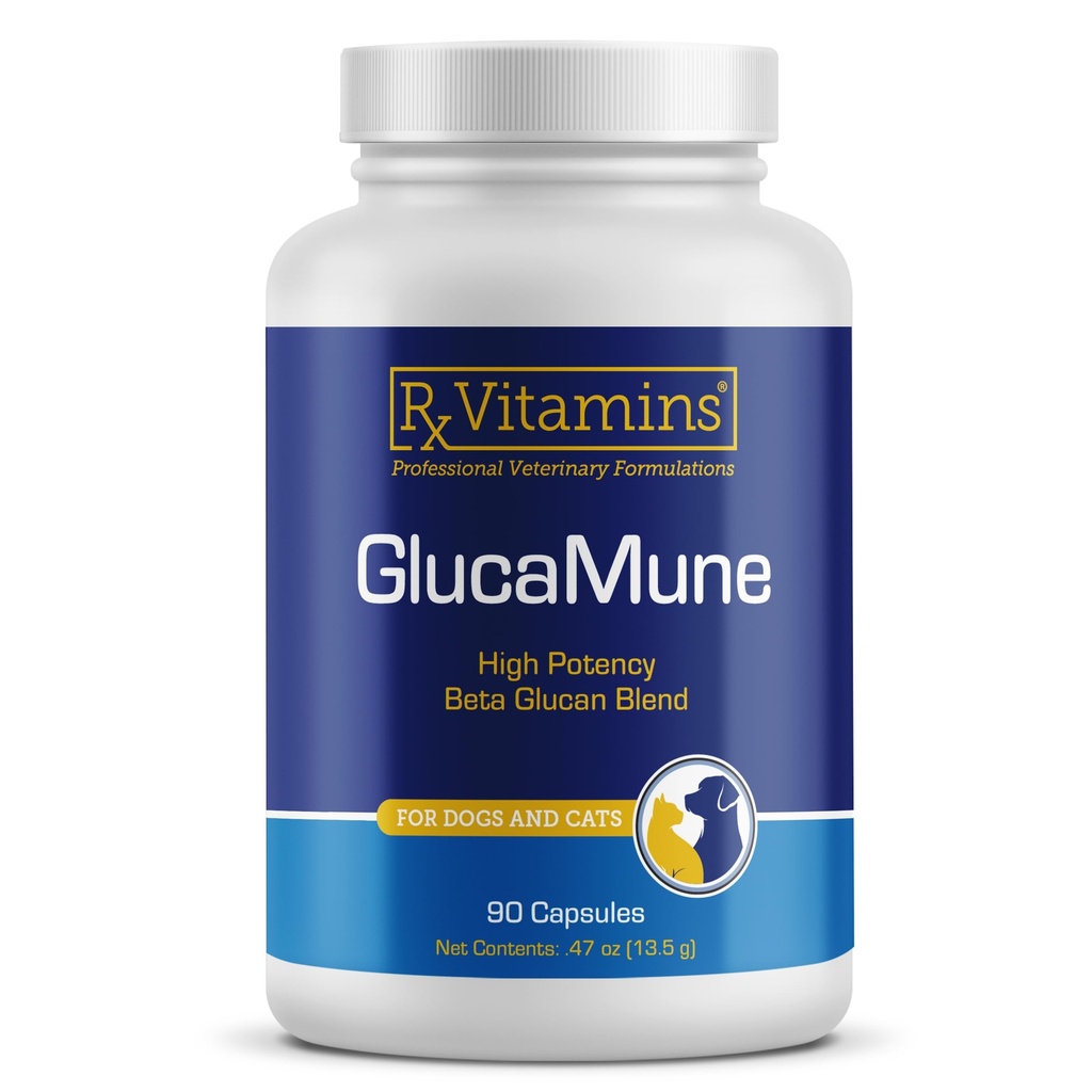 Rx Vitamins GlucaMune - Immune Support Supplement with Beta Glucan for Dogs and Cats - Strengthens Natural Defenses for Overall Health - 90ct