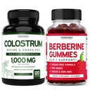 Colostrum (120 Capsules) Bovine Colostrum Capsules Supplement and Berberine Gummies with Ceylon Cinnamon (60 Gummies) pREMOIUM Sugar-Free Chewable Supplement for Adults - Vegan Safe & Made in USA