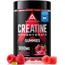 NSF Certified Creatine Gummies 6-in-1 + Taurine + Electrolytes | 5g Creatine Monohydrate Gummies 120 Count for Women & Men +Vitamin B12, for Strength, Energy, Foucus, Vegan, Raspberry Flavor