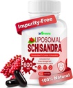 800MG Schisandra Extrait biologique, Supplément Schisandra, Schisandra Berry Softgels pour le soutien énergétique, la santé du foie, la protection antioxydante et le bien-être digestif - 60 Softgels, Fabriqué aux États-Unis