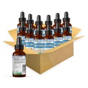 Kids Focus Formula Liquid Extract - Best Natural Brain and Focus Support Supplement for Kids - Ashwagandha & Moringa -Vegan & Organic Drops -Case of 12 Glass Bottles - Herbal Goodness