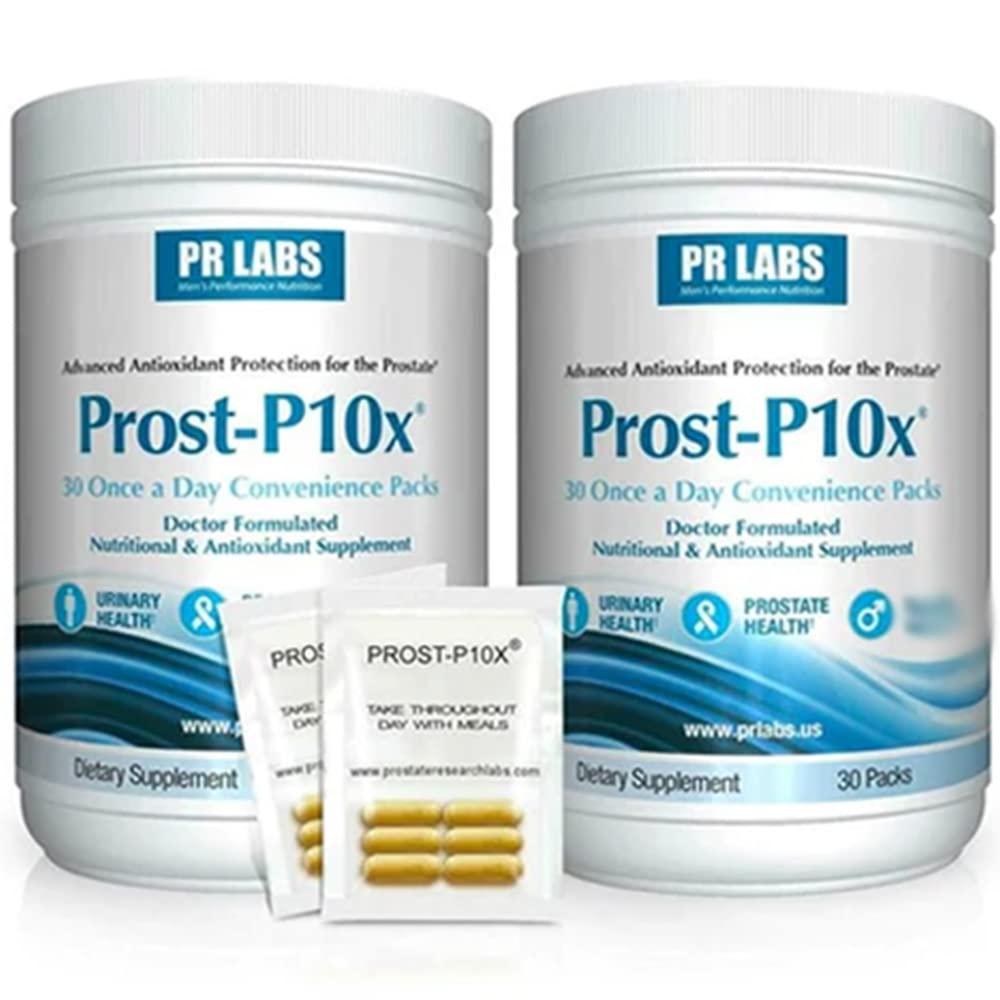 Advanced Prostate Health Supplement for Men, 10 Natural Ingredients, Saw Palmetto, Beta Sitosterol, Reduce Bathroom Trips & Urgency - 2 Month Supply