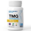 Puregen Labs TMG 750 mg – [High Potency] Trimethylglycine Supplement – Supports Normal Homocysteine Metabolism, Non-GMO, NO Gluten and Dairy - 120 Vegetarian Capsules