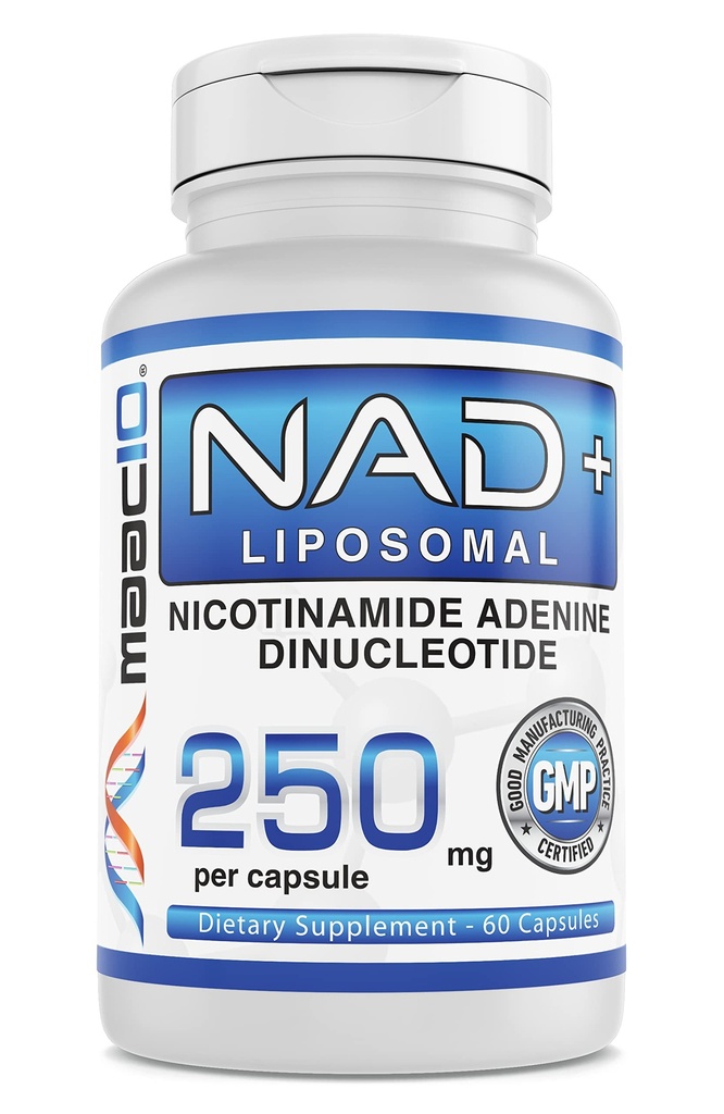 MAAC10 Liposomal NAD Ergänzung 500mg Servieren (2x250mg Kapseln) Actual Nicotinamid Adenin Dinukleotid