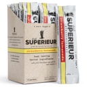 Superieur Elektrolyt-Pulver-Packets- Vegan Elektrolyt Hydration Pulver w/Sea Minerals- Keto Friendly, Non-GMO, Zero Sugar Electrolyte Supplement-Gesundheit Sport Getränke-Strawberry Lemonade (14 Packets)