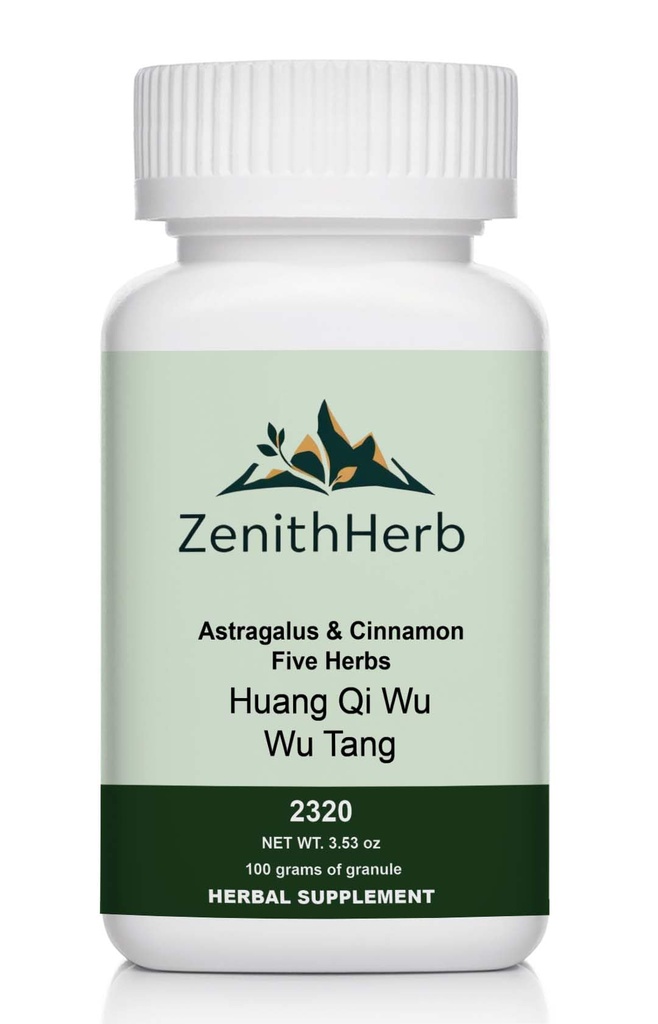 ZenithHerb-Huang Qi Wu Wu/Astragalus & Cinnamon Five Herbs, Granule, 100 Grams/Bottle