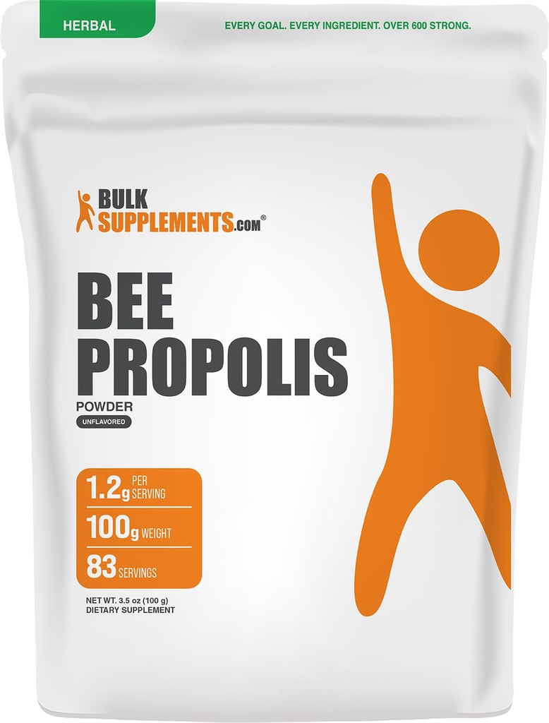 BulkSupplements.com Bee Propolis Powder - Bee Pollen Powder - Bee Therapy - Vital Honey for Men - Anti Alcohol Supplement - Propolis Extract - Magic Honey For Men (100 Grams - 3.5 oz)
