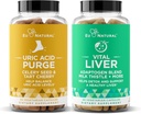 Purge ! Flush d'acide urique et groupe vital du foie - Détox, nettoyage et réparation pour le soutien conjoint et la mobilité active plus la fonction optimale du foie et la santé digestive