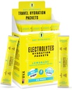 CLÉS NUTRIENTS Electrolytes Powder Packets 20 Pack - Pas de sucre, Lémonade rafraîchissante, Packs d'hydratation avec Poudre Electrolyte pour Rafraîchissements Electrolyte Drink Mix Packets - Zero Calories