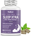 NuBest Sleep Xtra | Supporta il sonno sano per gli adulti | Vitamina B6, Melatonina, Ashwagandha, Camomilla, Valerian & More - Non Habit-Forming | 60 capsule vegane |1 Mese di alimentazione