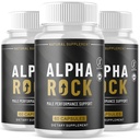 (3 Pack) Alpha Rock Pills for Men, AlphaRock Male Capsules with All Natural Ingredients, Advanced Formula Men's Health and Wellness Pills with Maximum Strength Multivitamins Support (180 Capsules)