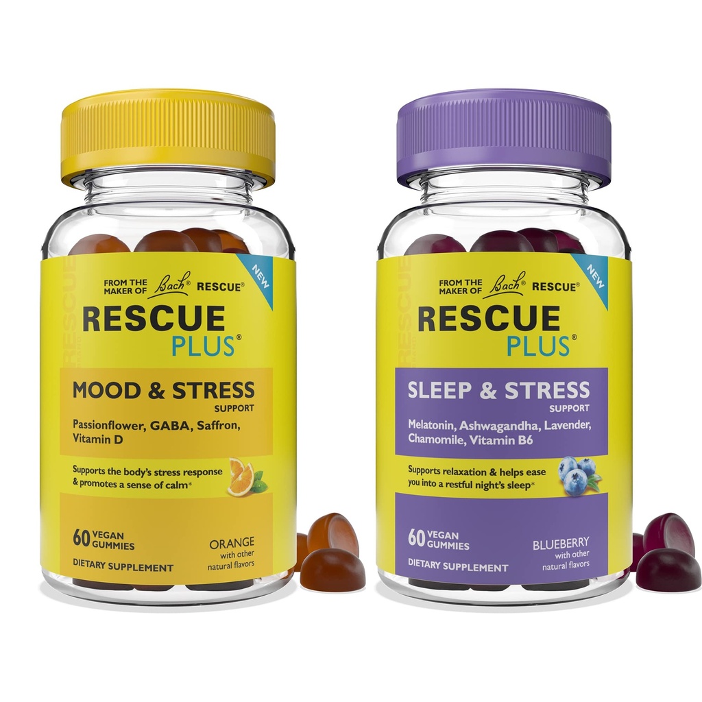 Bach RESCUE Plus Gummy Day & Nacht Bundle 2 x 60 Count