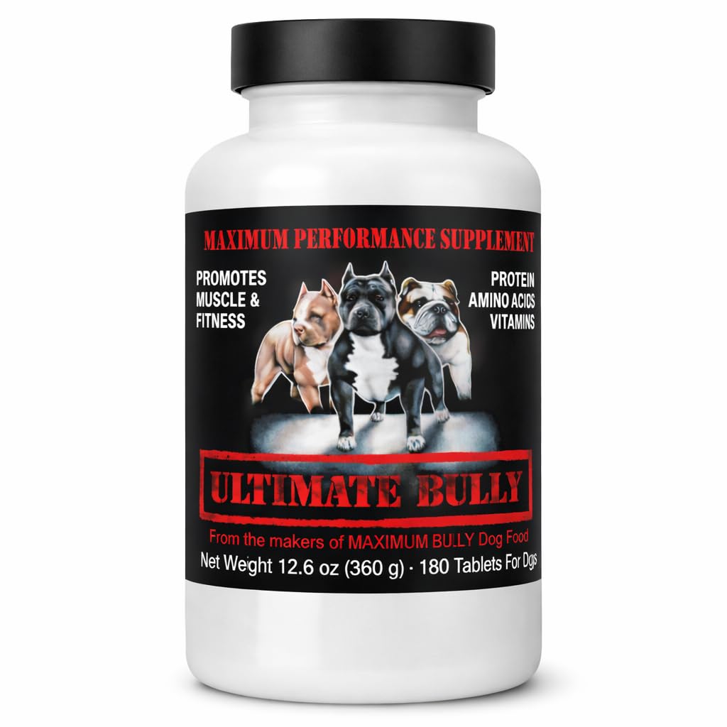 Maximum Performance Dog Supplement Tablets, 180 Tablets, from the Makers of Maximum Bully Dog Food