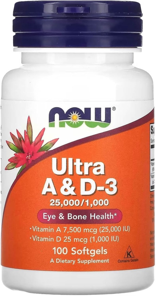 Ultra A & D3, 100 Softgels par Now Foods (paquet de 3)