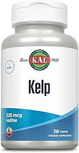 KAL 225 Mcg Kelp Iodine Tabletten, 250 Zähler