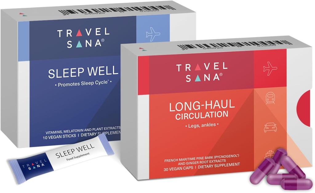 Long-Haul Zirkulation (30 Vegan Caps) + Sleep Well (10 Sticks)