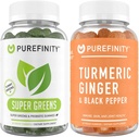 PUREFINITY Gummies di zenzero currico + Super Greens Gummies Bundle