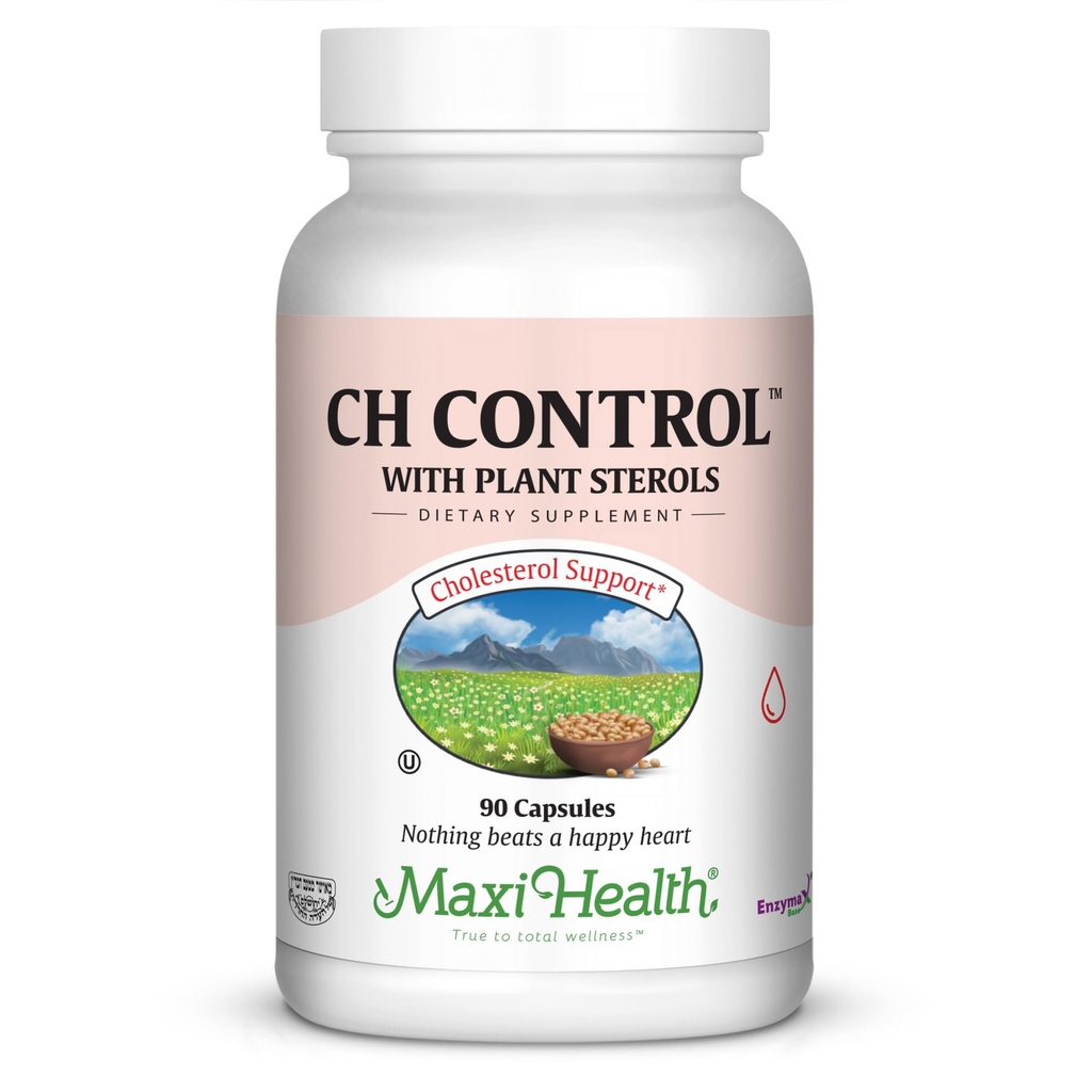 Maxi Health CH Control - with Vitamin E and Magnesium - 90 Capsules - Kosher