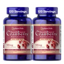 Prido di Puritan naturalmente fonte di mirtillo uno al giorno di frutta concentrato 500mg, 50:1 supplemento dietetico per il supporto del tratto urinario, alimentazione di 4 mesi, 120 capsule di rilascio rapido, 2 Pack