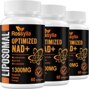 1300 MG Liposomal NAD+ Supplement | Highest Absorption | Purest NAD Supplemet to Boost NAD+ Effetively | Boosting NAD+ Supplement for Aging Defese, Cellular Energy, Longevity | 180 Count