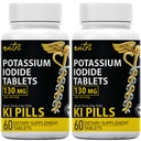 Fusions de la nature comprimés d'iodure de potassium 130 mg (paquet de 2) - (120 comprimés) EXP 10/2032 - Ki Pills - Yoduro de potasio