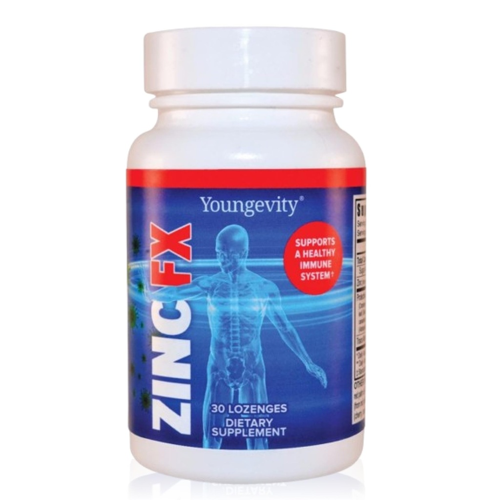 Youngevity Zinc Fx - Zinc + Trace Minerals + Elderberry + Astragalus - Immune Support Chewable - Highly Absorbable - Delicious - 30 Count (Pack of 1)