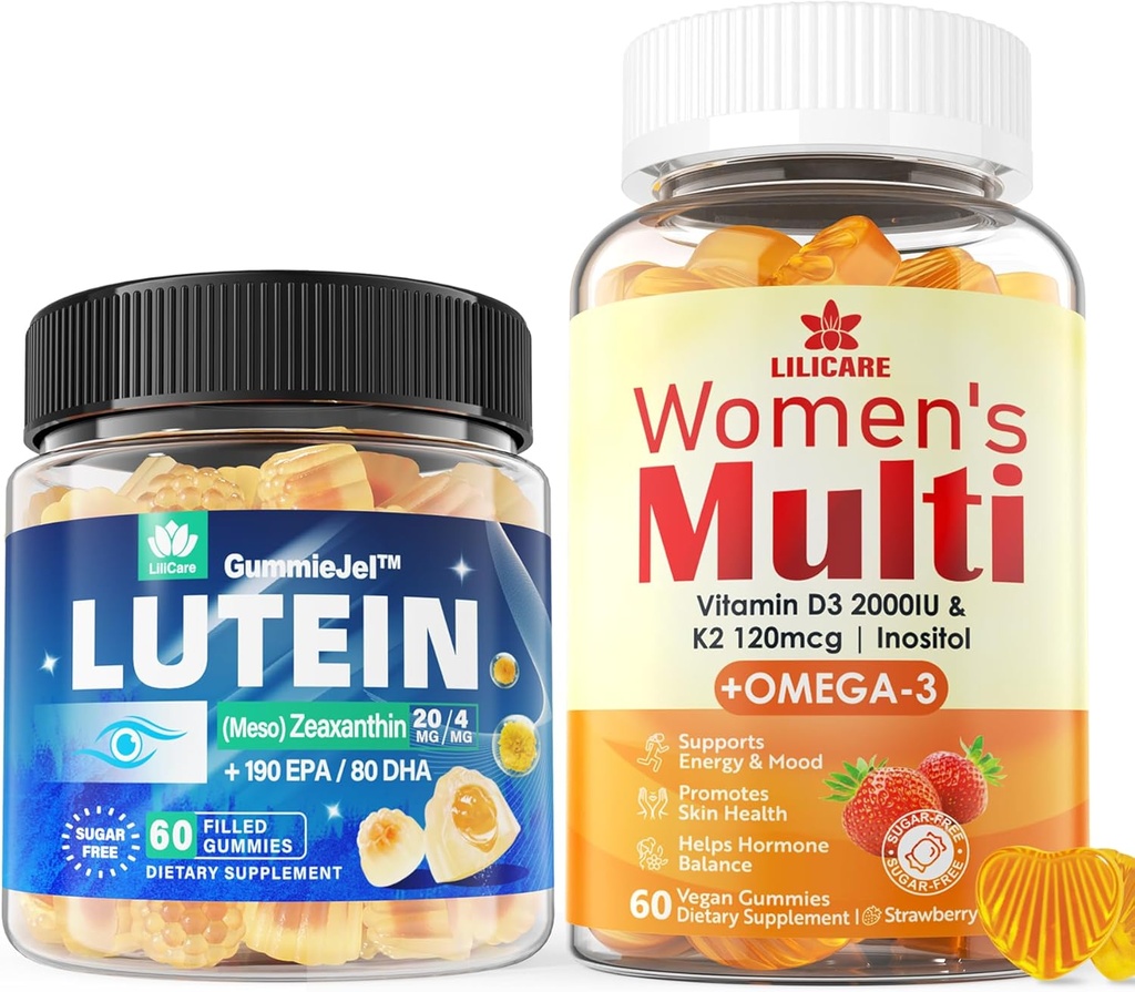 Vitamine degli occhi Gommie riempite + Donne Multivitaminiche