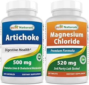 Migliore estratto di carciofi naturali 10000 mg & Magnesio cloruro 520 mg
