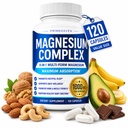 Alveta Magnesium Complex 1000mg for Women and Men, 8-in-1 Magnesio Complex Supplement Capsules with Glycinate, Citrate, Malate & Taurate, 120 Capsules (1PCS)