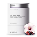 Serene Sleep - Premium Sleep Supplement & Recovery Support, Melatonin Free, Non-Habit Forming Drink Powder with PeptiSleep, L-Glycine, L-Theanine & Tart Cherry - Berry Hibiscus 9.31 oz 30 Servings