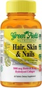 Greenfield Nutritions halal Biotin Comprimé pour adulte - 60 halal multivitamine pour peau de cheveux et ongles - haute puissance 5000mcg Biotine avec 50mg de collagène et minéraux - Sans gluten gélatine, vitamine non-OGM
