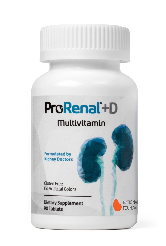 Nephroceuticals ProRenal+D Kidney Multivitamins, Gluten Free, 90-Day Supply