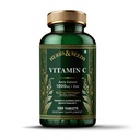 HERBS & SEEDS Vitamin C Supplement with Zinc – 1000mg Plant-Based Tablets for Immunity & Skin Glow – Amla, Spirulina, Wheatgrass – 120 Count