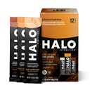 HALO Hydration – Elektrolyt Energy Drink Mix | Hydration Powder Packets | Variety Pack (Caramel, Vanilla, Mocha Lattes), Gesunde Hautny Coffee | Einfache offene Single Servier Stick | 12 Sticks