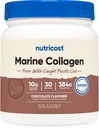 Nutricost Marine Collagen (Chocolate Flavor) 30 Servings - Collagen Supplement from Wild Caught Pacific Cod Fish